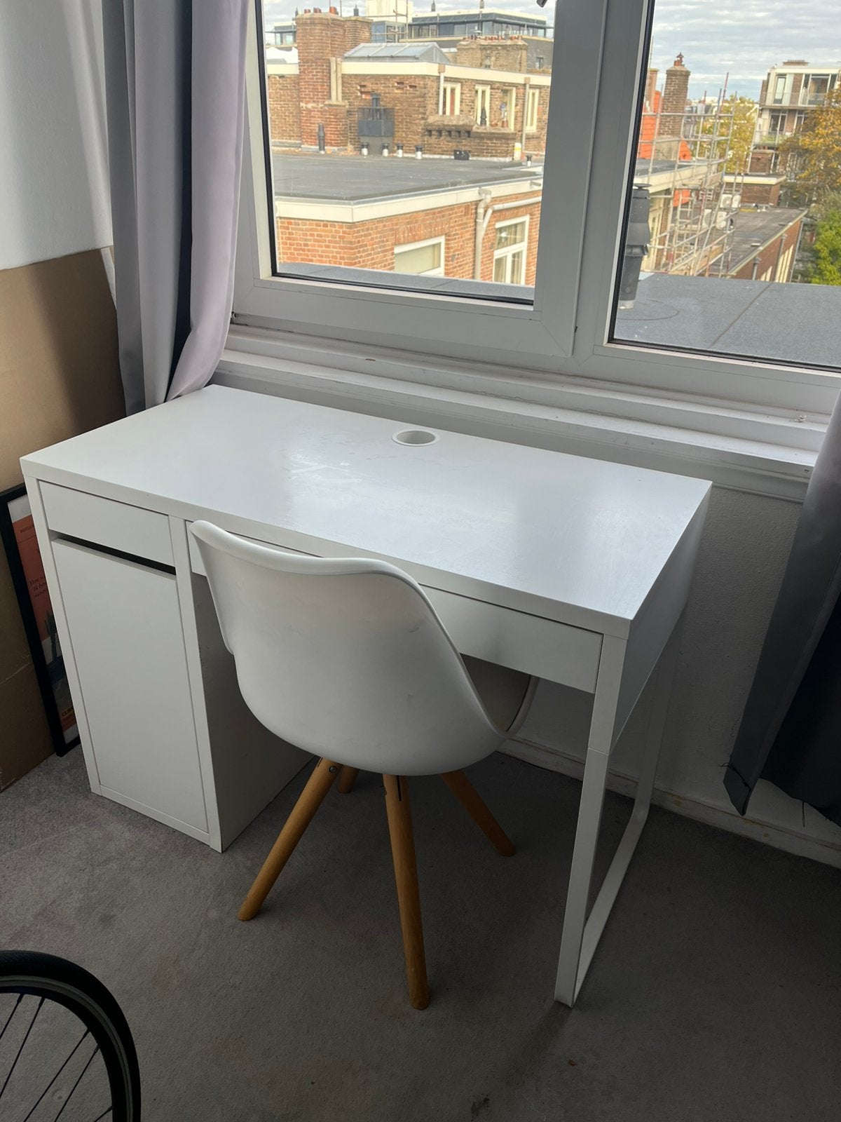 Bureau met kastje, Ophalen of Verzenden, Zo goed als nieuw, 50 tot 100 cm, Minder dan 100 cm