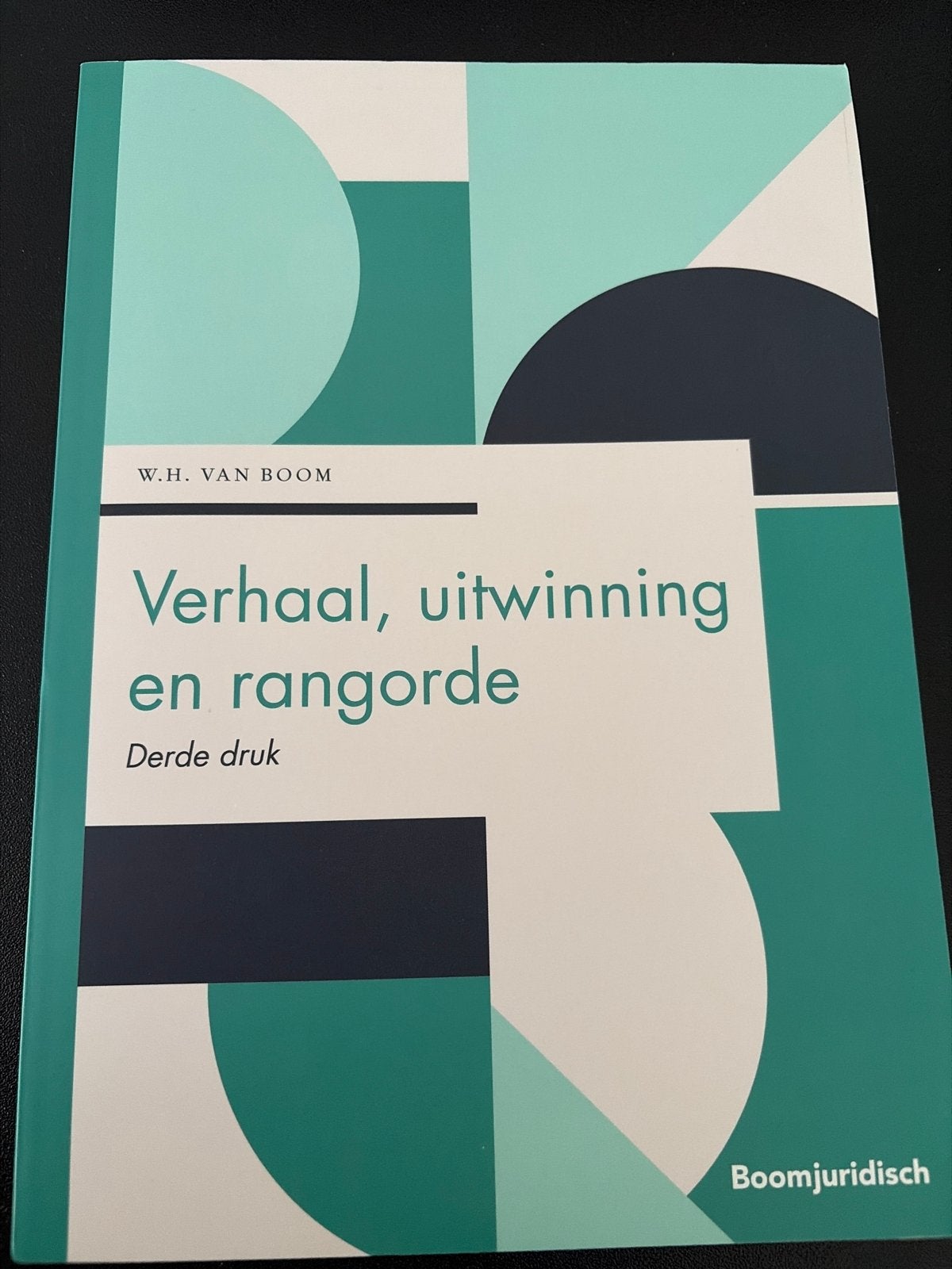 Verhaal, uitwinning en rangorde - W.H. van Boom (Nieuw), Boeken, Studieboeken en Cursussen, Ophalen of Verzenden, Gamma, Nieuw