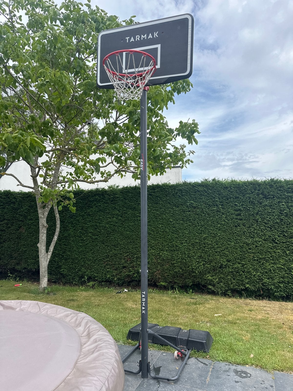 Tarmak basketbalpaal met verstelbare hoogte, Ophalen, Gebruikt, Ring, Bord of Paal