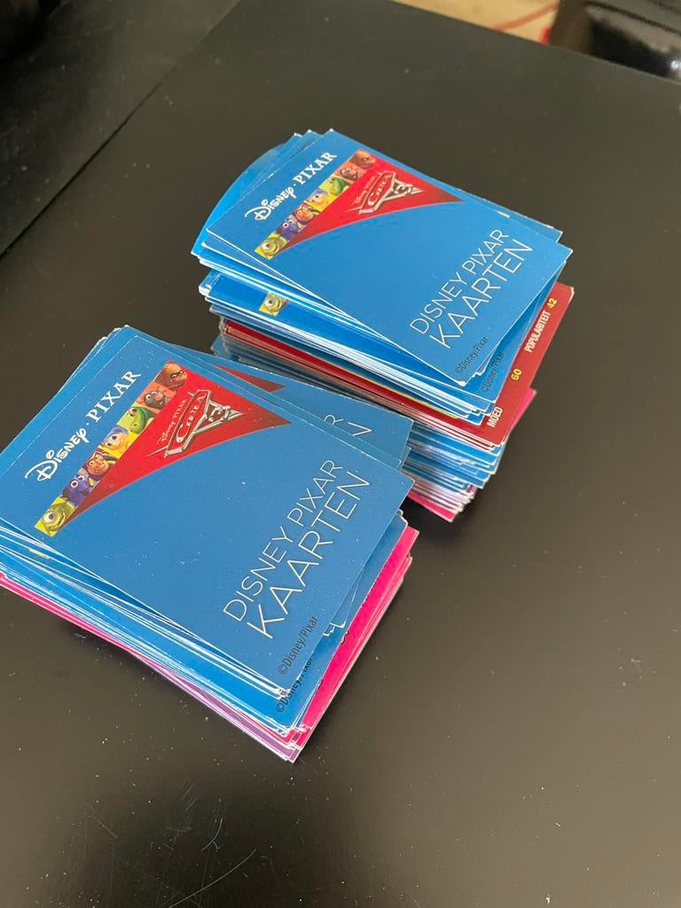 Grote verzameling Disney Pixar kaarten, Verzamelen, Supermarktacties, Overige supermarkten, Ophalen of Verzenden