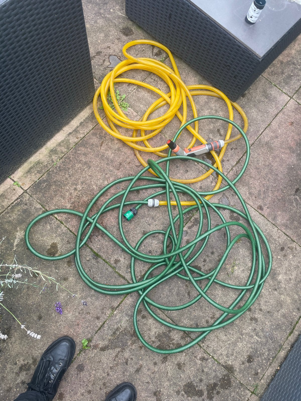 Tuinslang 18 meter met spuitpistool, Ophalen, Gebruikt, Tuinslang