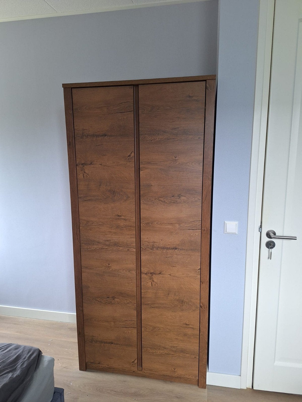 Kledingkast met hangruimte en planken, Ophalen, Met deur(en), 50 tot 100 cm, Zo goed als nieuw