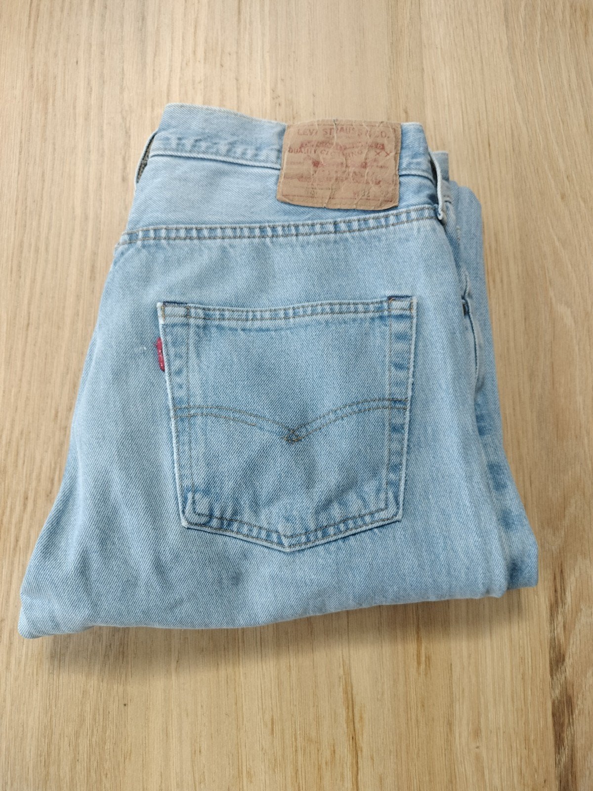 Levis 501 Jeans, Blauw, W32 (confectie 46) of kleiner, Ophalen of Verzenden, Zo goed als nieuw