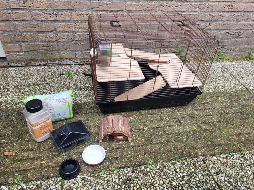 Hamsterkooi incl. toebehoren, Kooi, Minder dan 75 cm, Muis, Ophalen