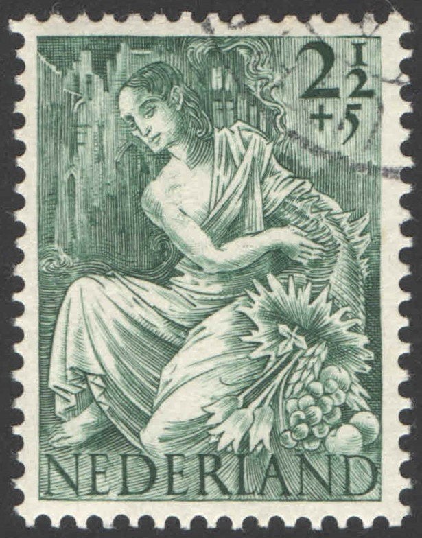 Nederland NVPH nr 450 gestempeld, Postzegels en Munten, Ophalen of Verzenden, Na 1940, Gestempeld