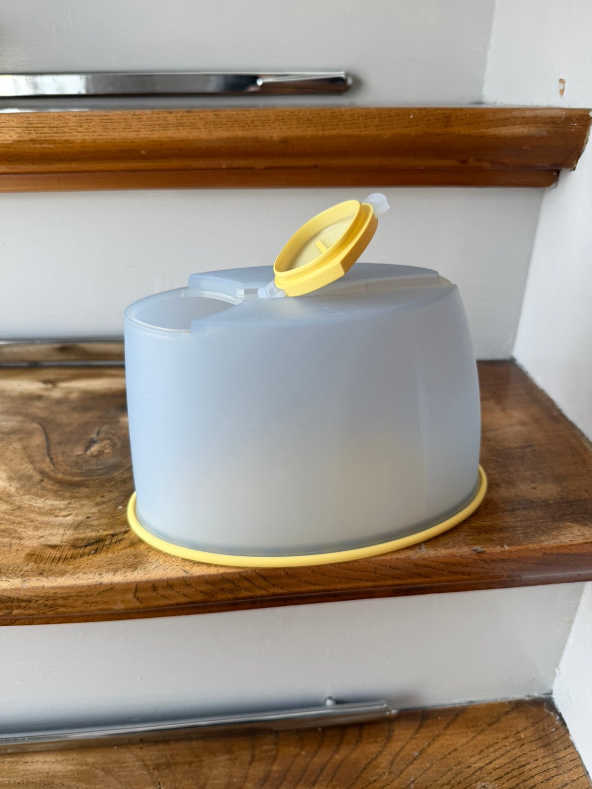 Tupperware voorraad strooibus 1,2L, Ophalen of Verzenden, Gebruikt, Geel, Overige typen