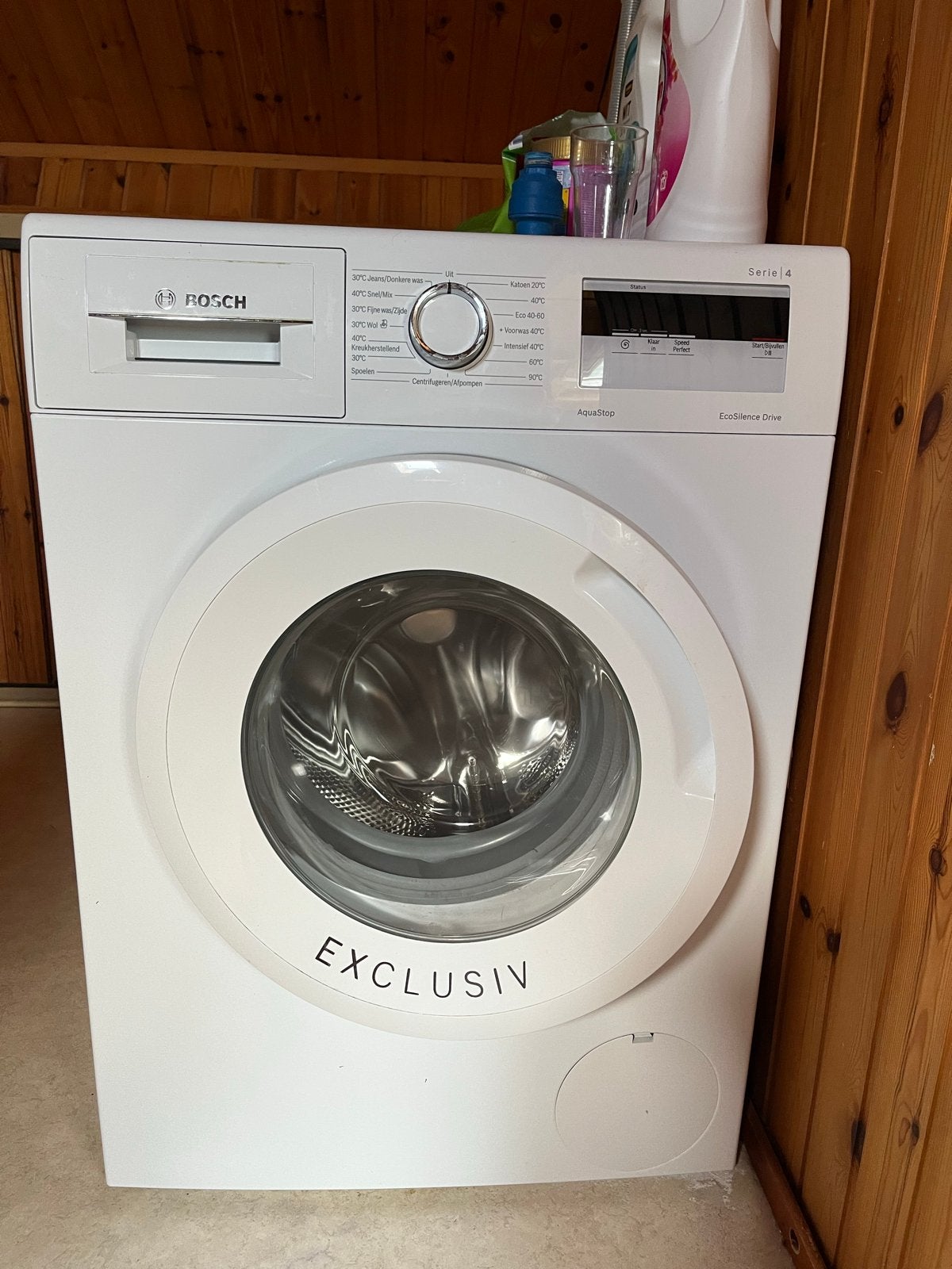 Bosch Serie 4 Exclusiv Wasmachine, Ophalen, 1200 tot 1600 toeren, Gebruikt, 8 tot 10 kg