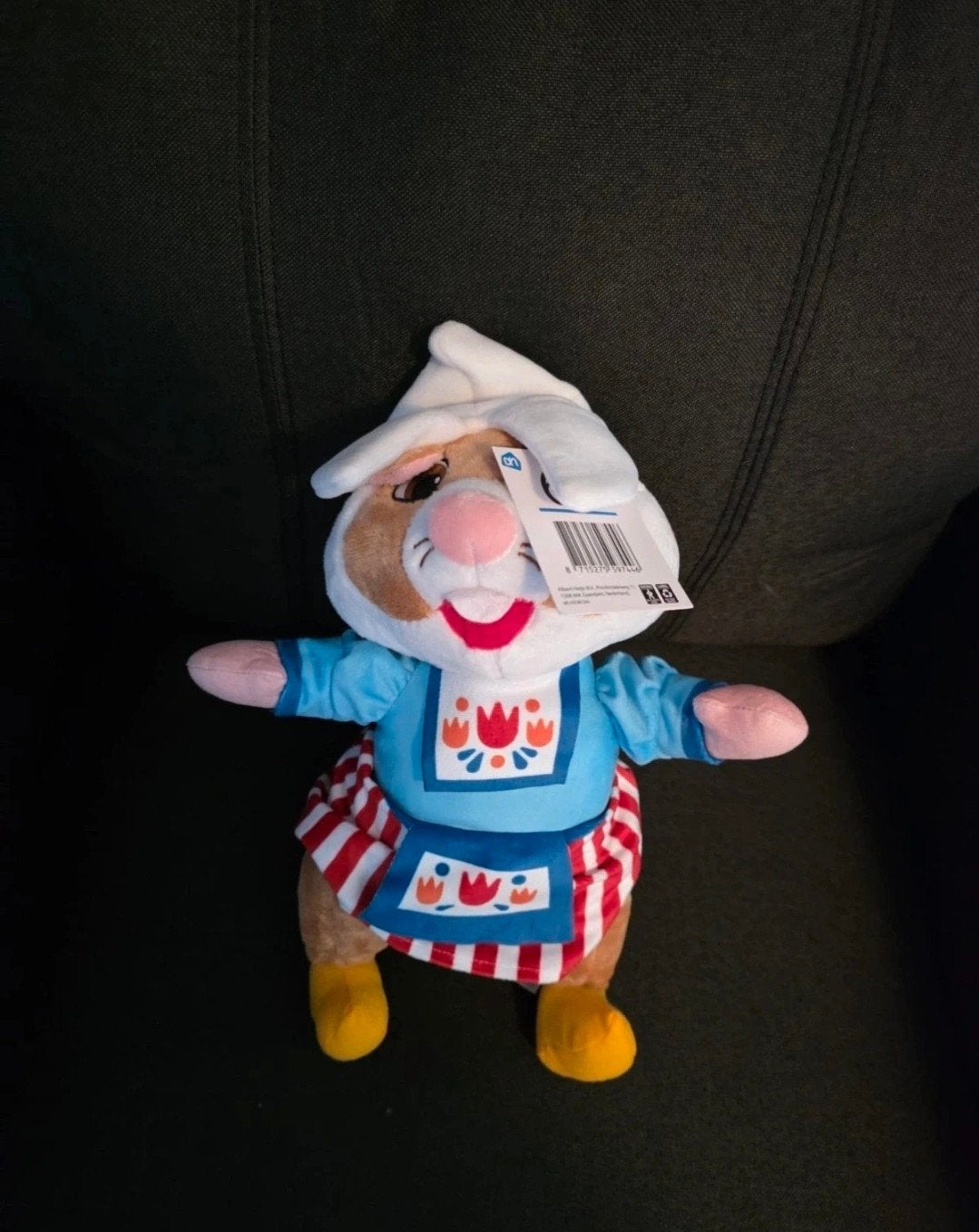 Nieuwe Albert Heijn Hamster Knuffel in Klederdracht, Hamster, Nieuw, Ophalen of Verzenden, Middelgroot (20 tot 80 cm)