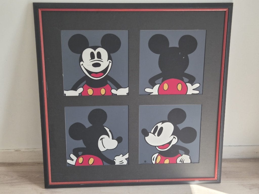 Christian Desbois, Mickey Mouse, Ophalen, Zwart, 102 cm, Wanddecoratie