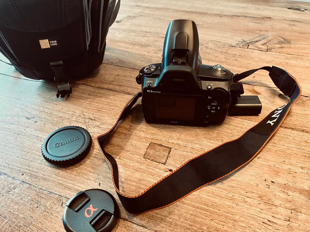 Sony A230 Spiegelreflexcamera met DT 18-55mm SAM lens, Audio, Tv en Foto, Fotocamera's Digitaal, Gebruikt, Spiegelreflex, 10 Megapixel