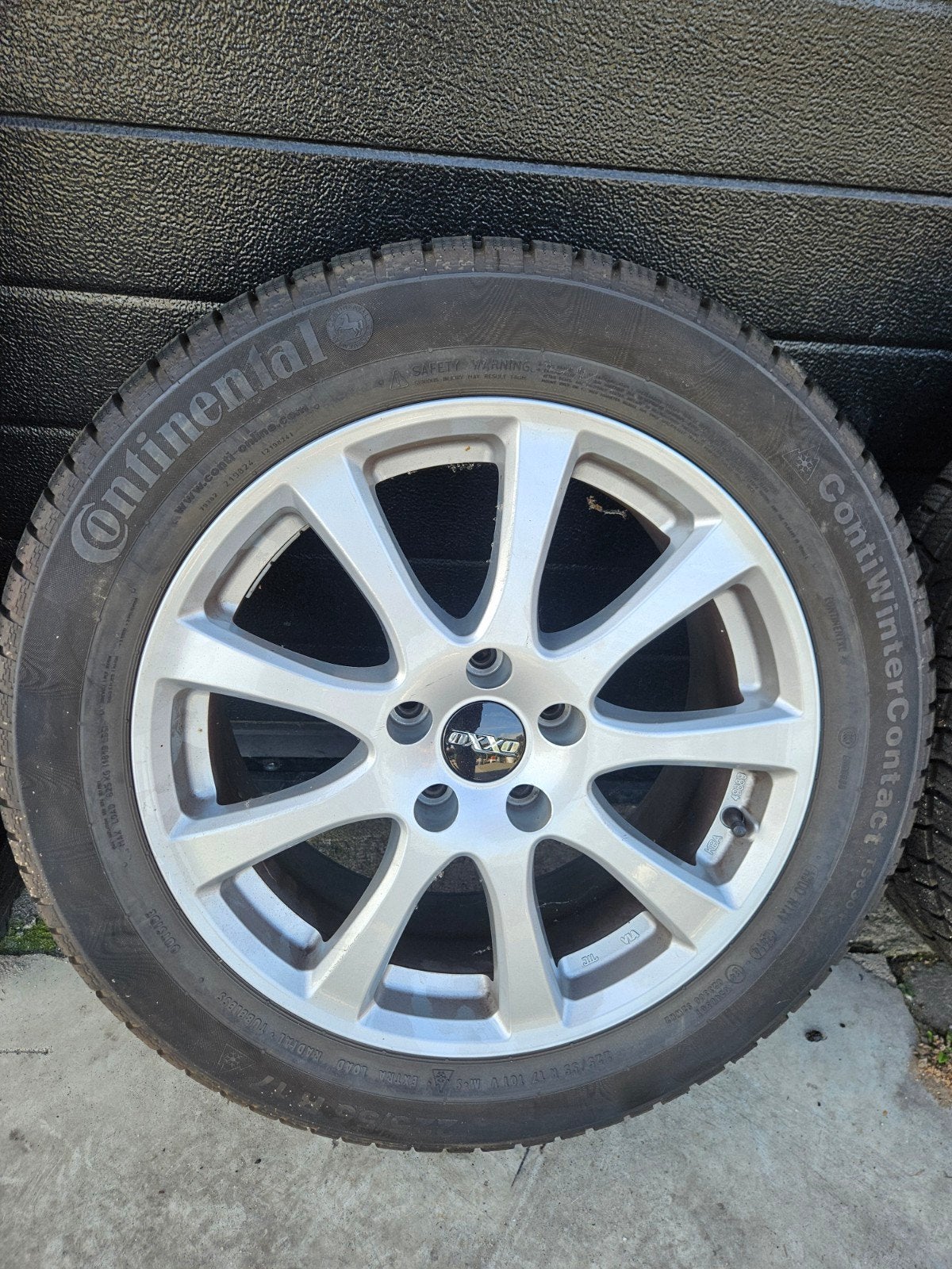 Continental ContiWinterContact Winterbanden met Velgen, Ophalen, Gebruikt, Banden en Velgen, 17 inch