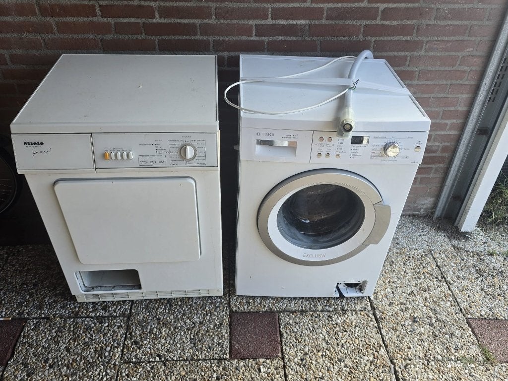 wasmachine en droger, Ophalen, Gebruikt, Kort programma, 85 tot 90 cm