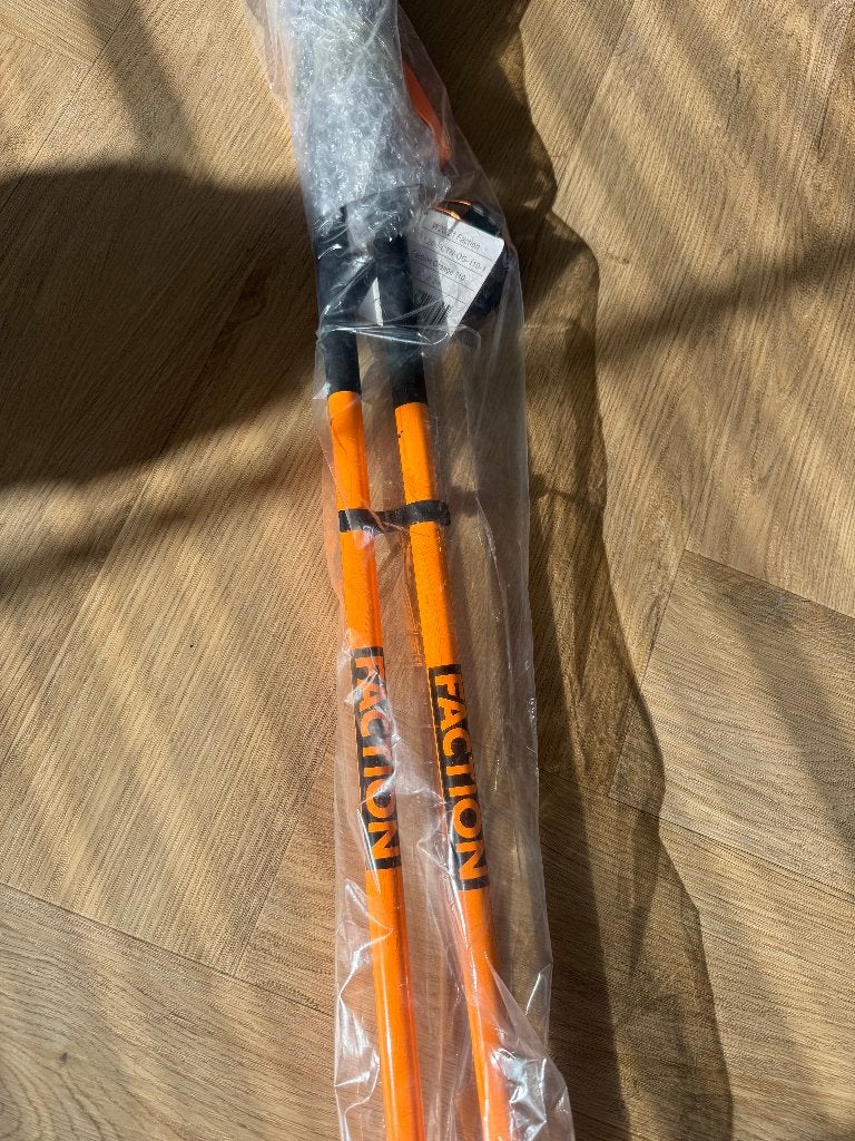 Faction orange 110 skistokken, Sport en Fitness, Skiën en Langlaufen, Overige merken, Stokken, 100 tot 140 cm, Nieuw