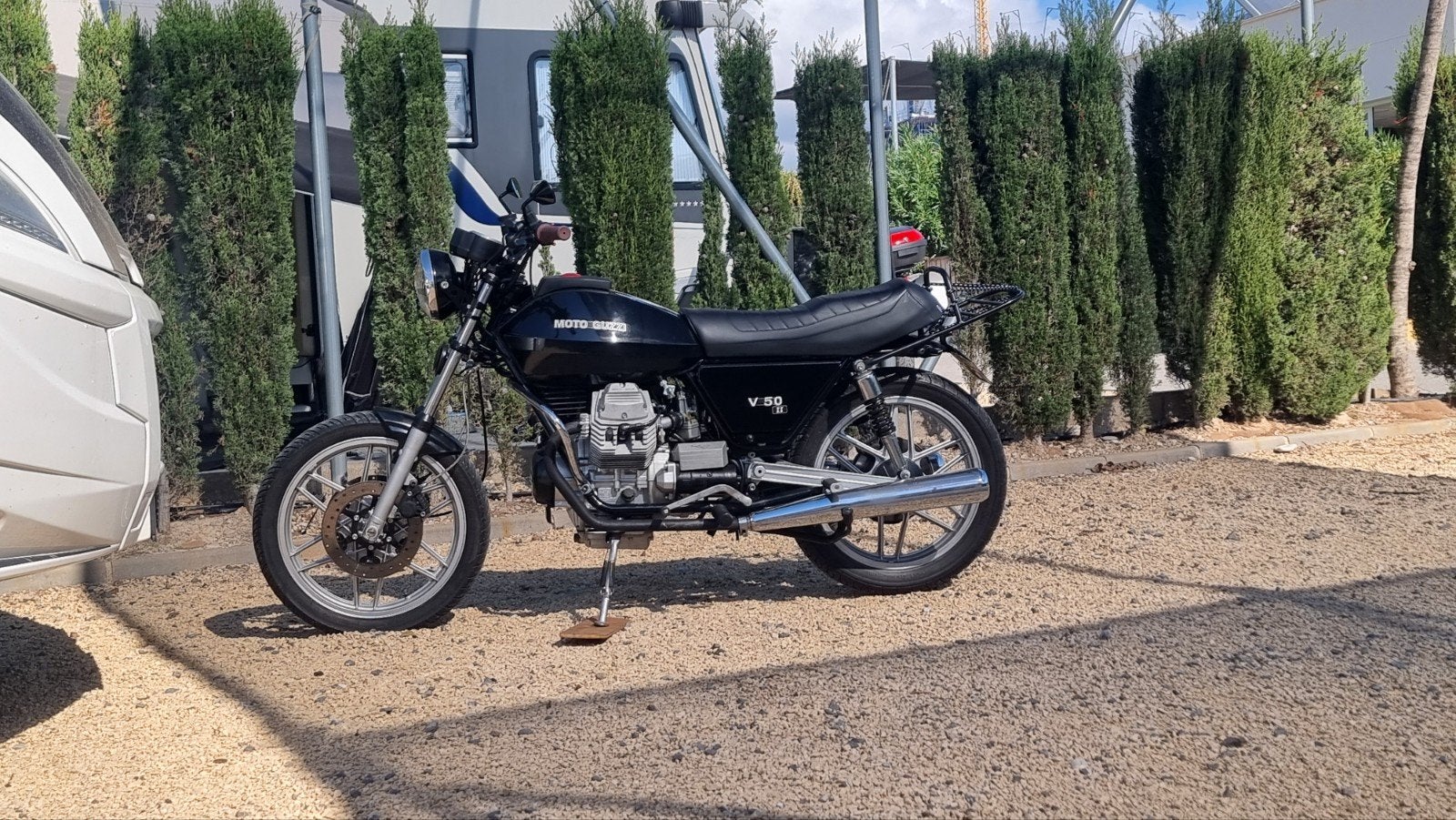 Moto Guzzi V50, Motoren, Cardan-aandrijving, 2 cilinders, Occasion, 490 cc
