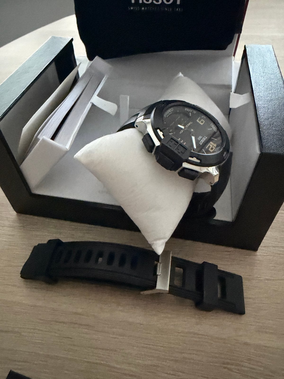 Tissot T-Touch Compass horloge - Goede staat, incl. garantie, Gebruikt, Staal, Polshorloge, Kunststof
