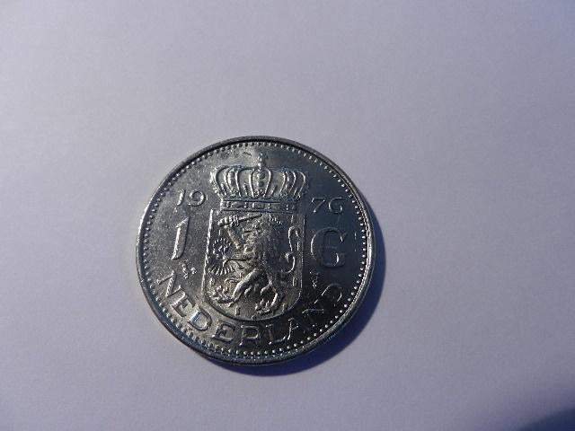mooie gld 1976  bod gevraagd zie ook omschrijving!, Ophalen of Verzenden, Koningin Juliana, 1 gulden, Losse munt