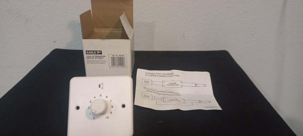 Eagle 50 watt attenuator volumeregelaar verzwakker 100V, Overige merken, Overige typen, Nieuw, Ophalen of Verzenden