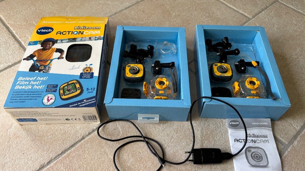 Vtech Kidizoom Action Cam digitale camera, ook onder water, Ophalen of Verzenden, Gebruikt, Overige Merken, 8 keer of meer