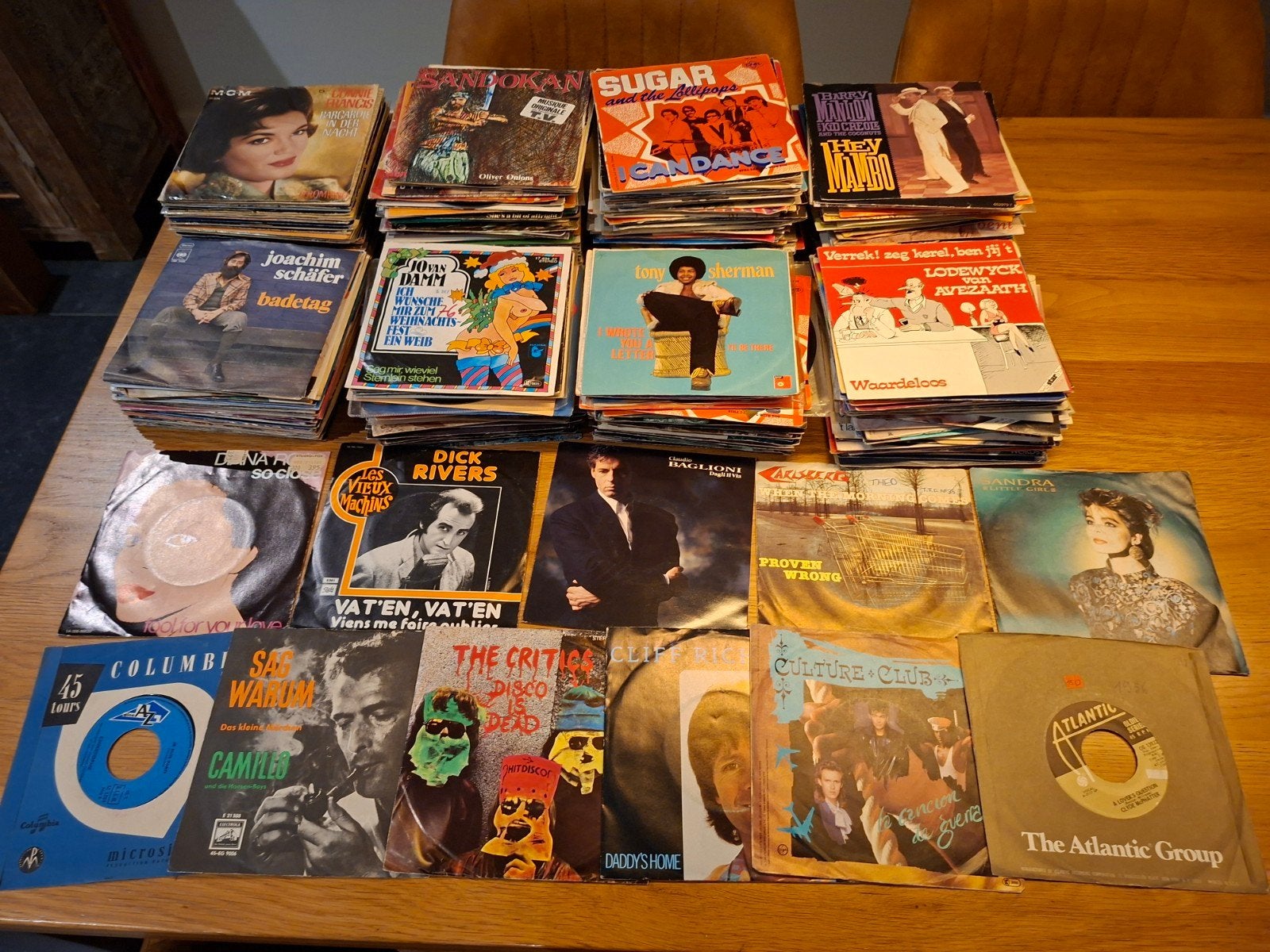 Meer dan 350 vinyl singles - Restpartij, merendeel Engels, Gebruikt, 7 inch, Ophalen of Verzenden, Pop