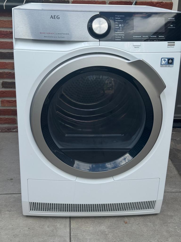AEG Warmtepomp Wasdroger 8000 serie Premium model 8KG, Ophalen, Gebruikt, Overige typen, 8 tot 10 kg