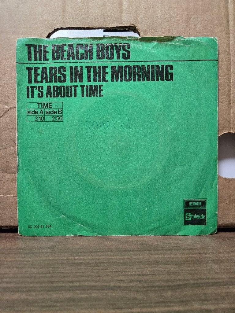 The Beach boys - Tears in the morning, 7 inch, Single, Ophalen of Verzenden, Zo goed als nieuw