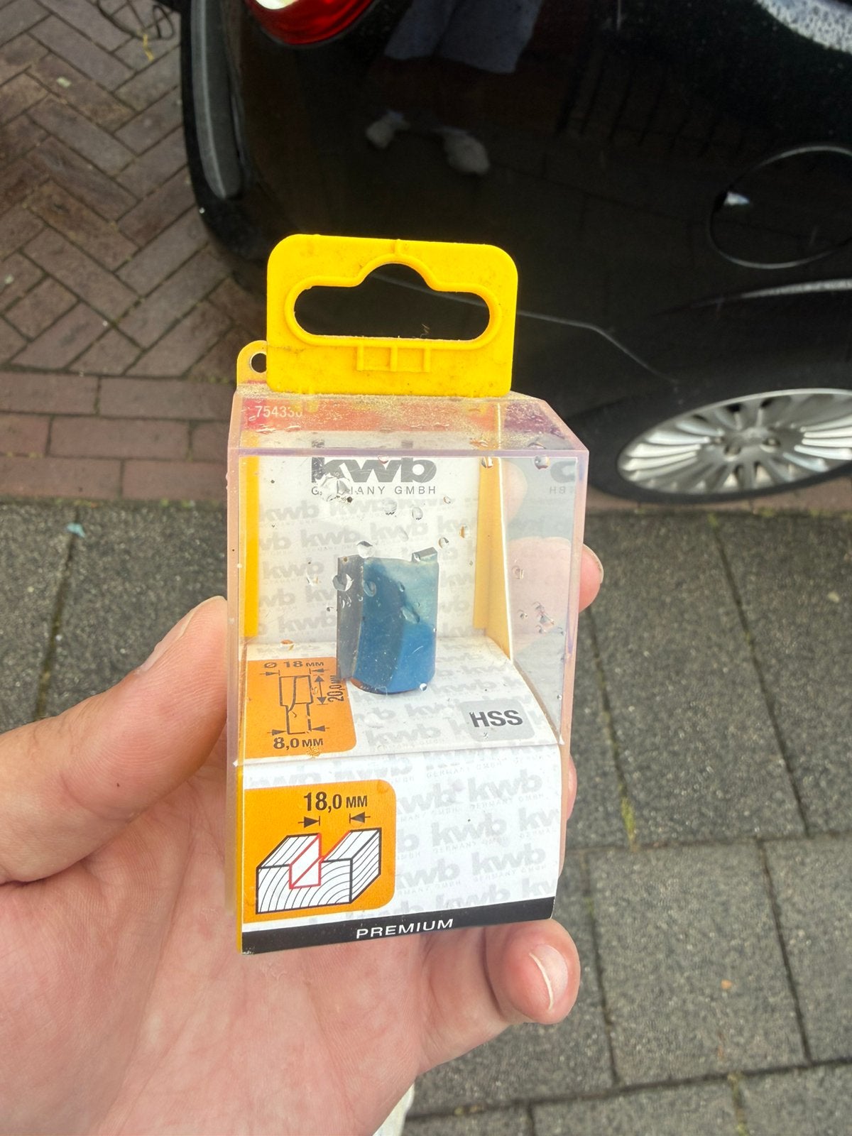 KWB HSS Groeffrees 18 mm, Doe-het-zelf en Verbouw, Ophalen, Nieuw, Elektrisch, Bovenfrees