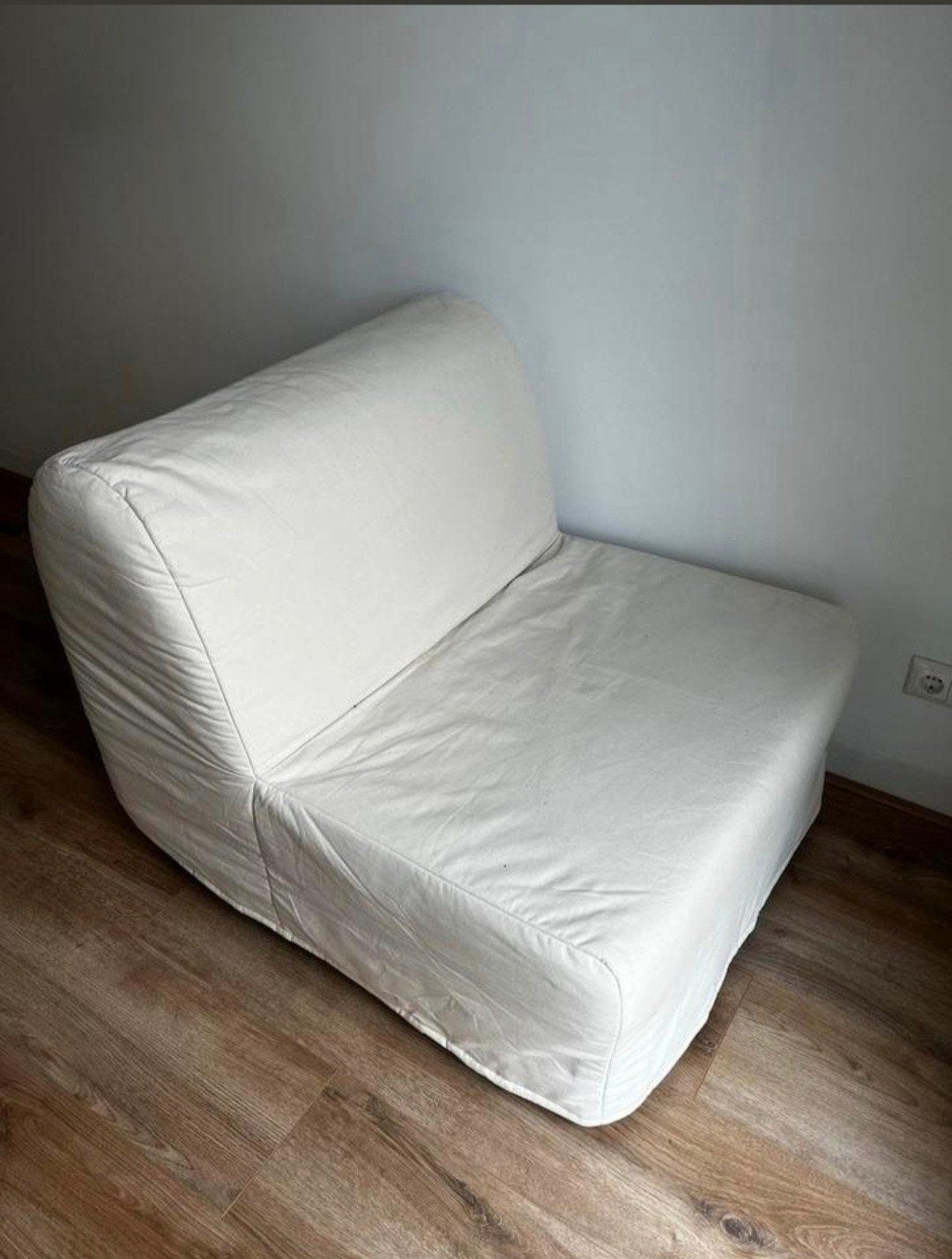 Eenpersoons Slaapfauteuil, Ophalen, Eenpersoons, Beige, 190 cm of minder