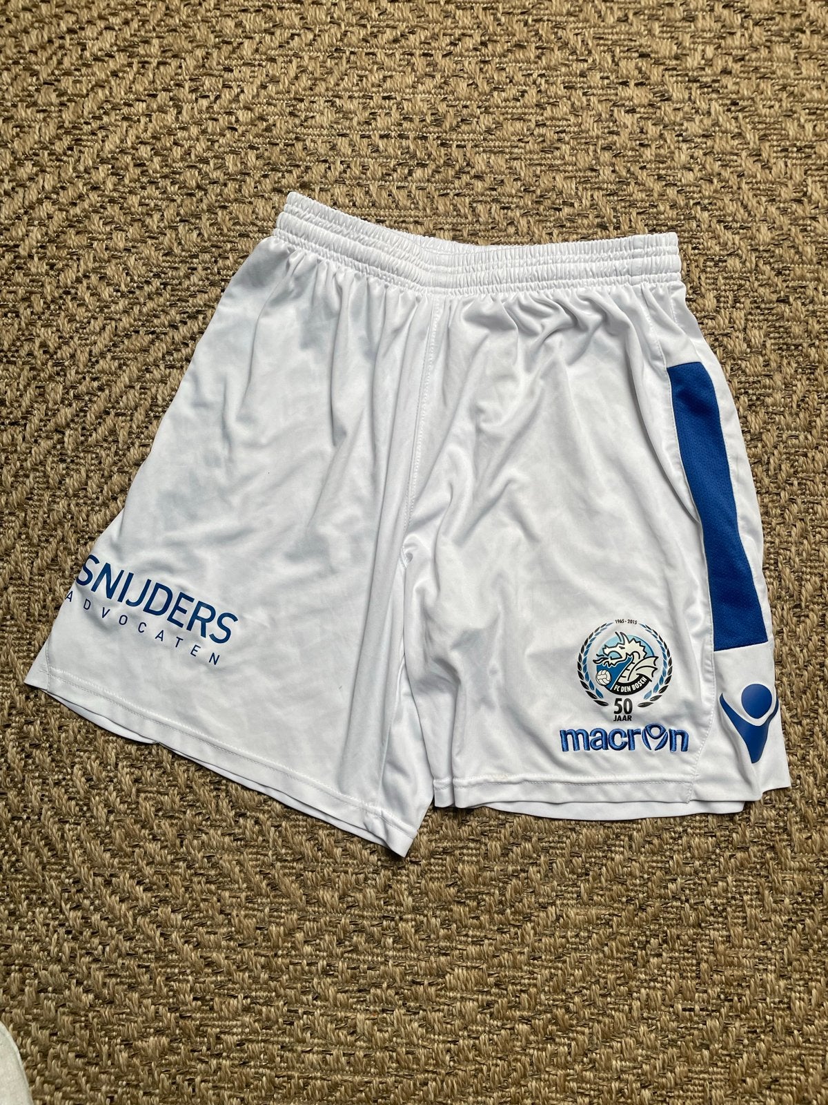 FC Den Bosch 50 Jaar Jubileum Short - Macron Maat M, Wit, Voetbal, Gedragen, Verzenden