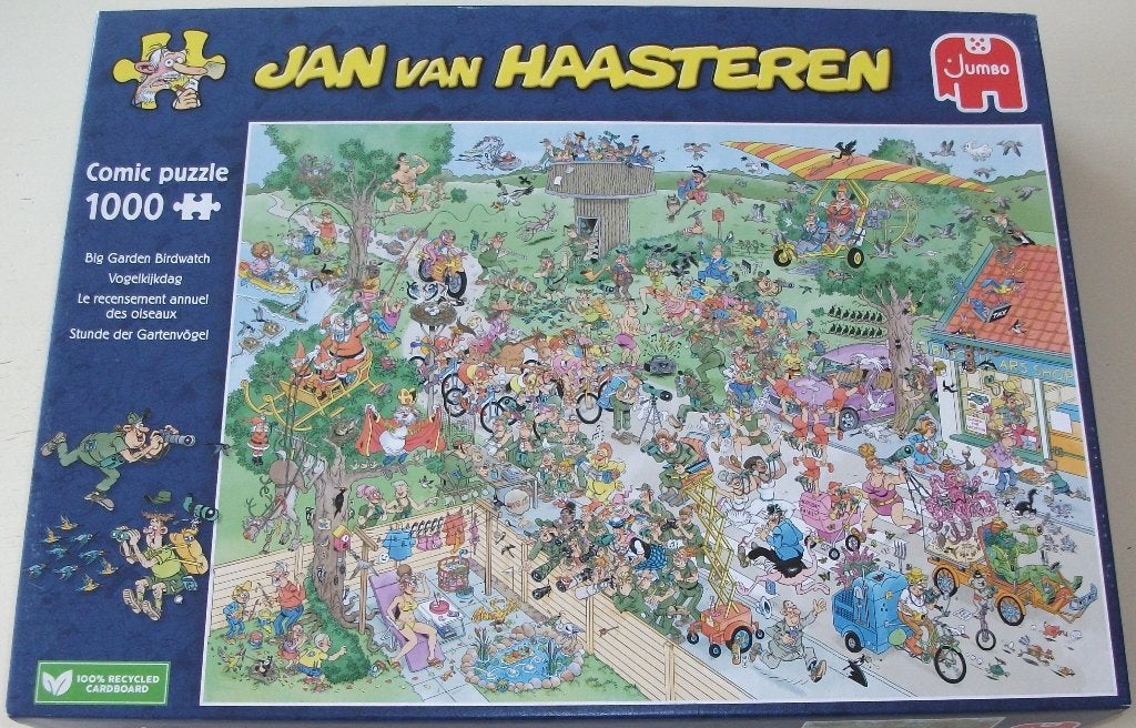 Puzzel *** VOGELKIJKDAG *** 1000 stukjes Jan van Haasteren, Ophalen of Verzenden, 500 t/m 1500 stukjes, Zo goed als nieuw, Legpuzzel