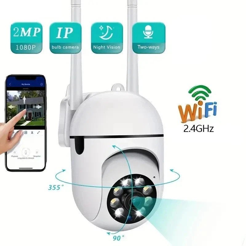 2MP 1080P WiFi IP Camera met Nachtzicht en Tweeweg Audio, Ophalen of Verzenden, Nieuw