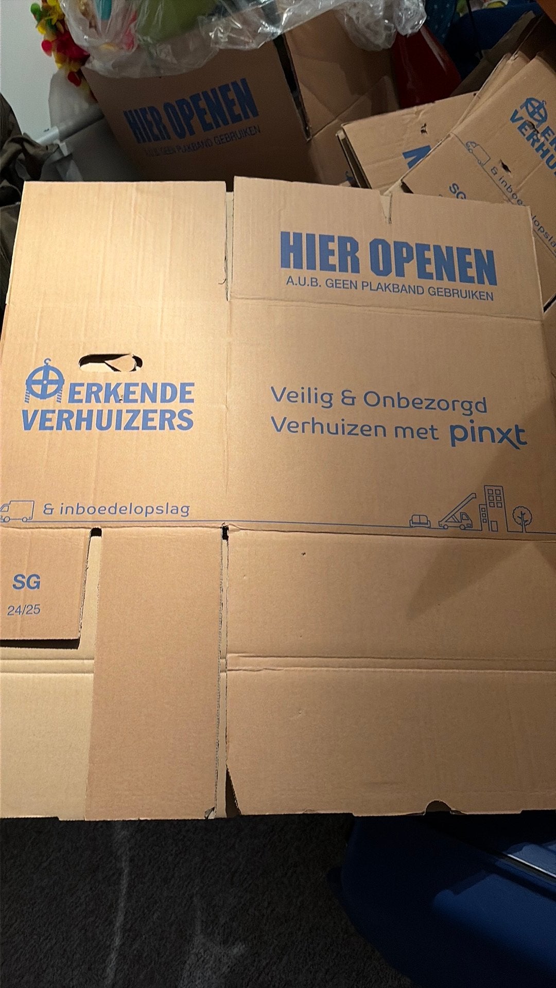 Verhuisdozen, Ophalen, Doos, 40 tot 60 cm, 50 tot 75 cm