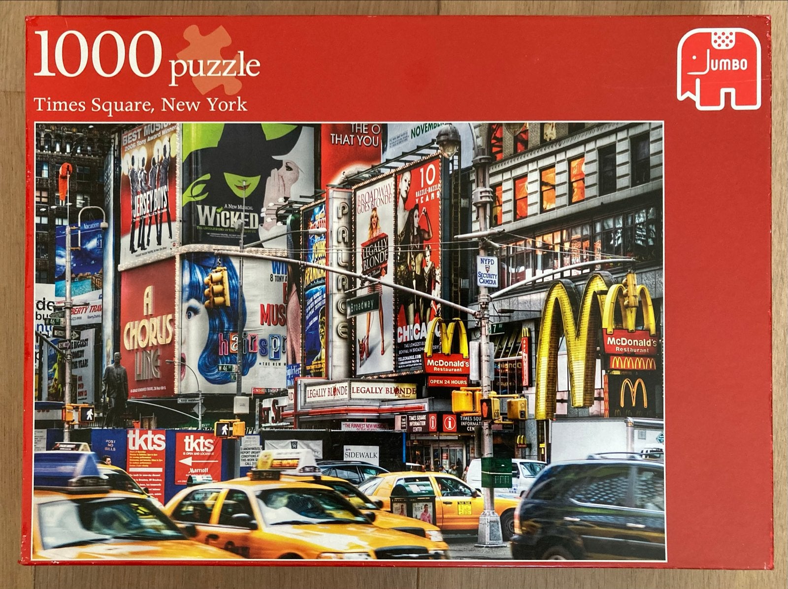 Jumbo 1000 stukjes puzzel Times Square, New York, Ophalen of Verzenden, Zo goed als nieuw