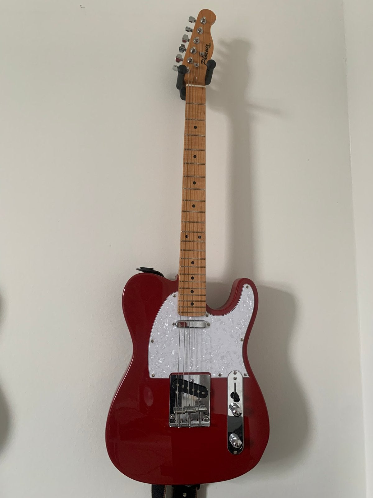 Telecaster candy apple red inclusief versterker, Met versterker, Zo goed als nieuw, Solid body, Ophalen
