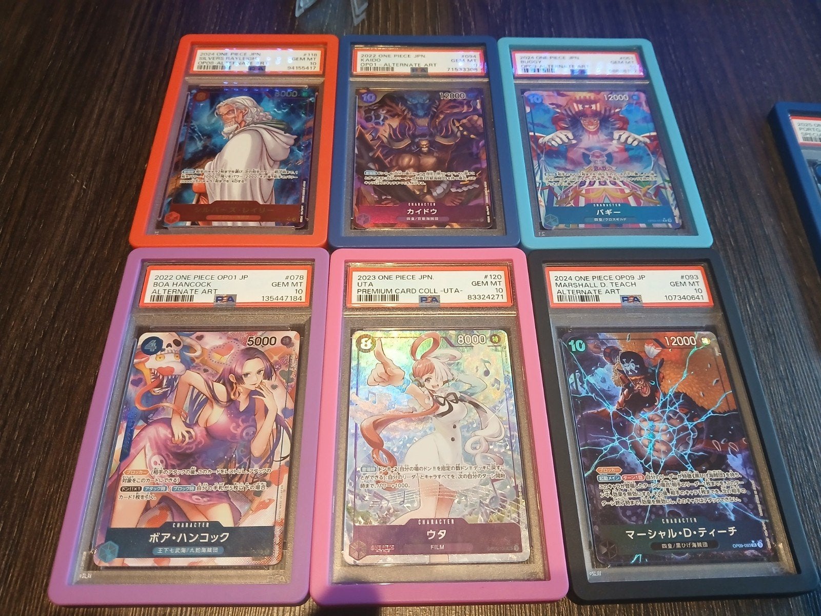 One Piece PSA 10 Graded Kaarten - Diverse Characters, Ophalen of Verzenden, Zo goed als nieuw