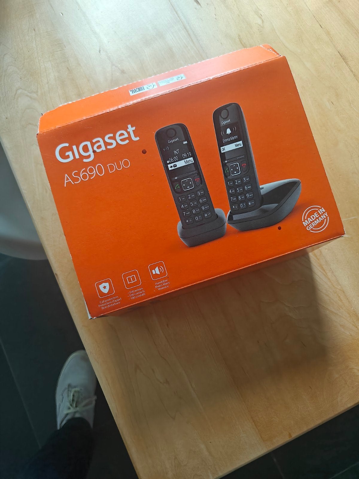 Gigaset AS690 Duo DECT telefoon - Nieuw in doos, Ophalen, Nieuw, 2 handsets
