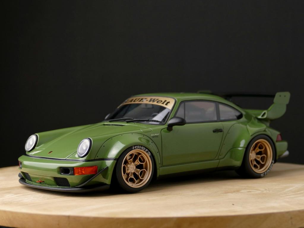 Zeldzaam! GT Spirit Porsche 911 964 RWB Atlanta GT812 1:18, Hobby en Vrije tijd, Ophalen of Verzenden, Nieuw, Auto, Overige merken