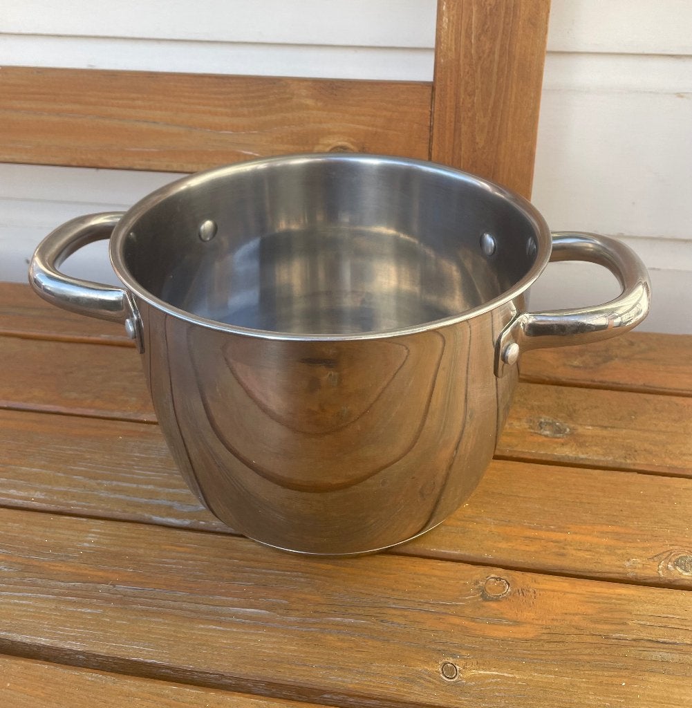oumbärlig ikea pan 2,5 liter soeppan kookpan | gebruikt, Ophalen of Verzenden, Gebruikt, Rvs