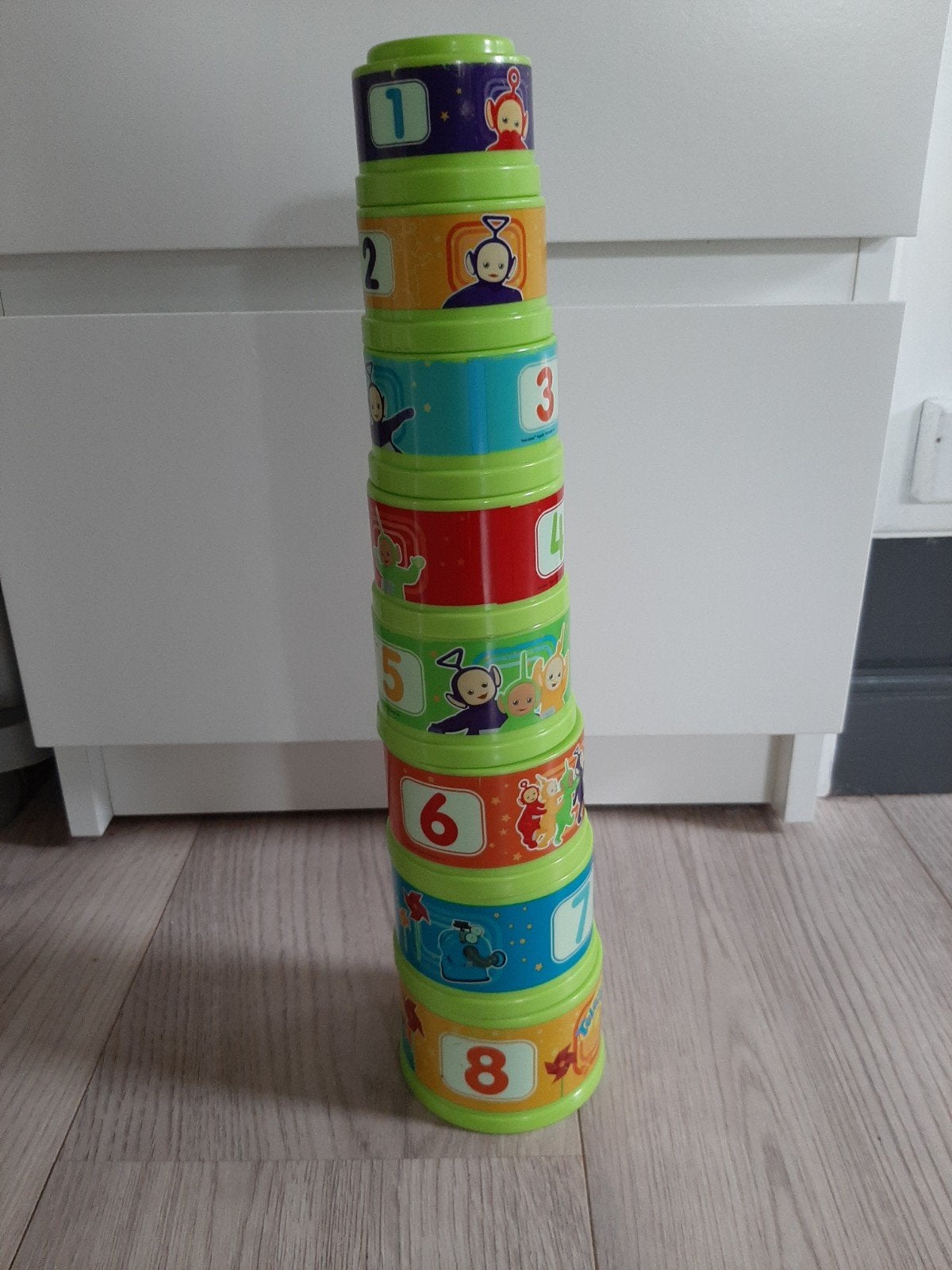 Teletubbies stapeltoren met cijfers., Ophalen of Verzenden, Gebruikt, Overige typen