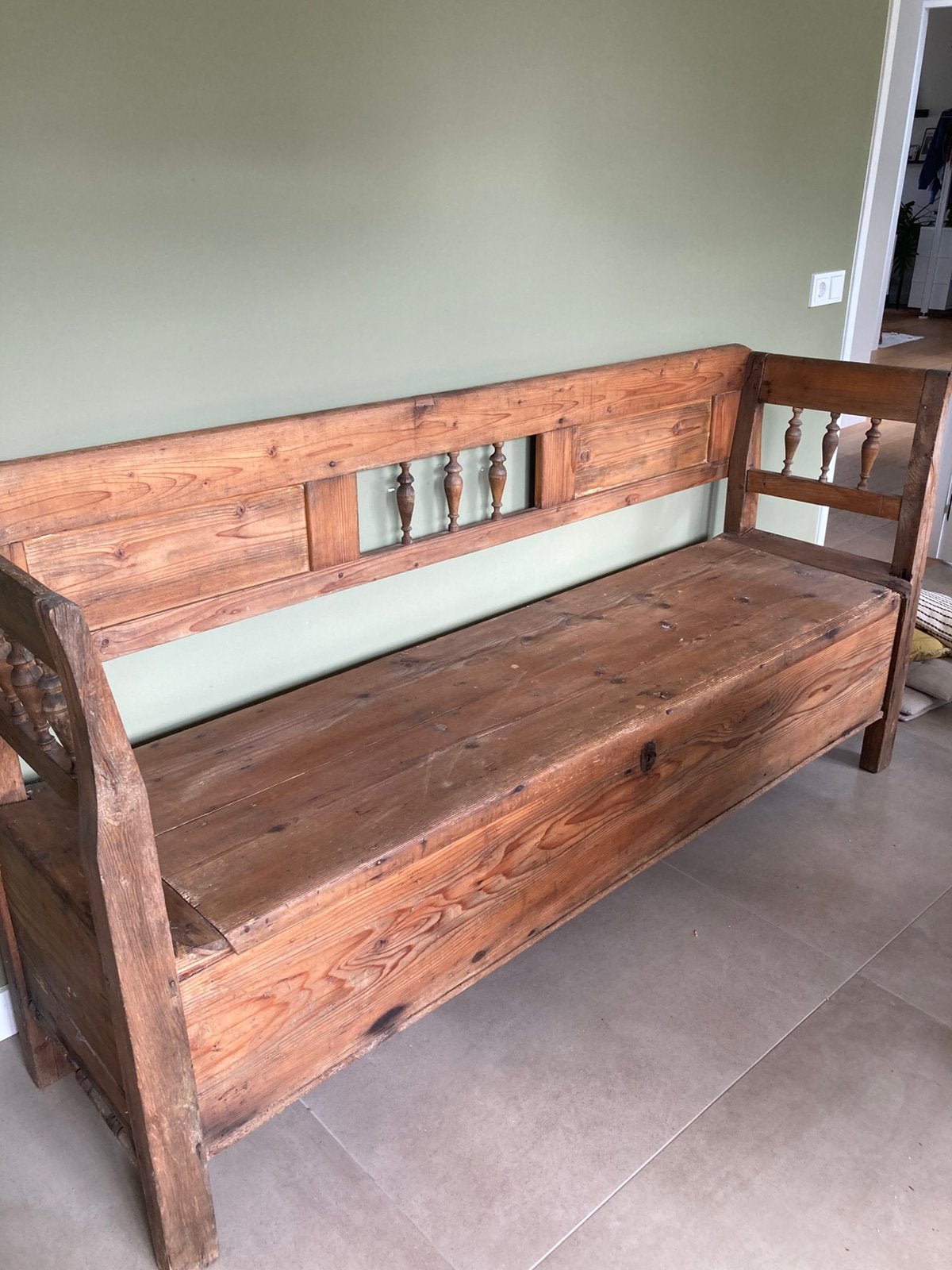 Brocante Klepbank / klapbank, Ophalen
