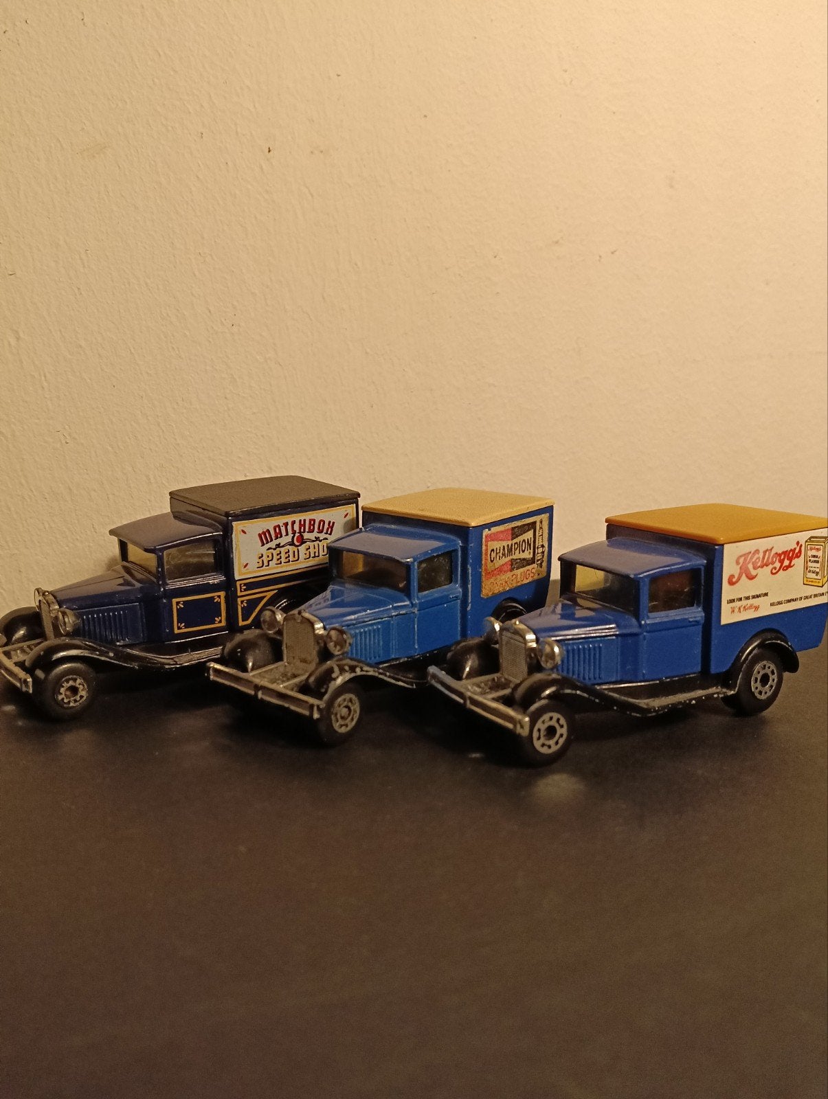 Matchbox Model A Ford 3x - jaren 70, Ophalen of Verzenden, Gebruikt, Auto, Overige merken