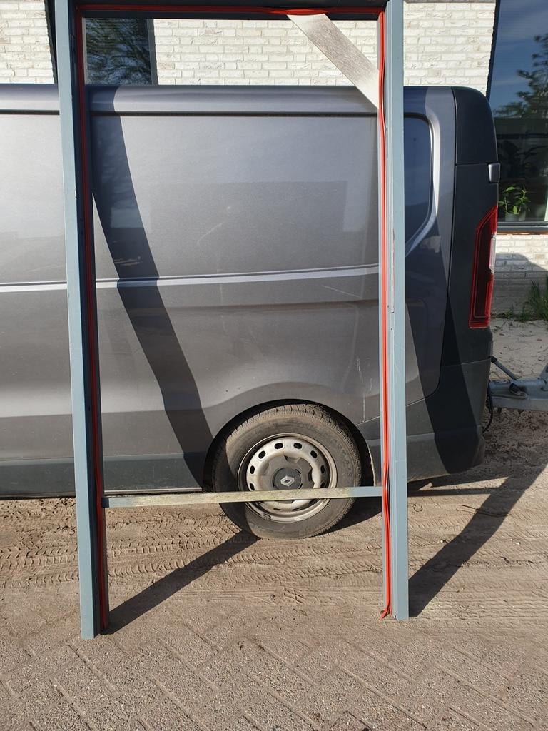 Hardhouten buitendeur kozijn, Ophalen of Verzenden, Hout, 75 tot 150 cm, Deurkozijn