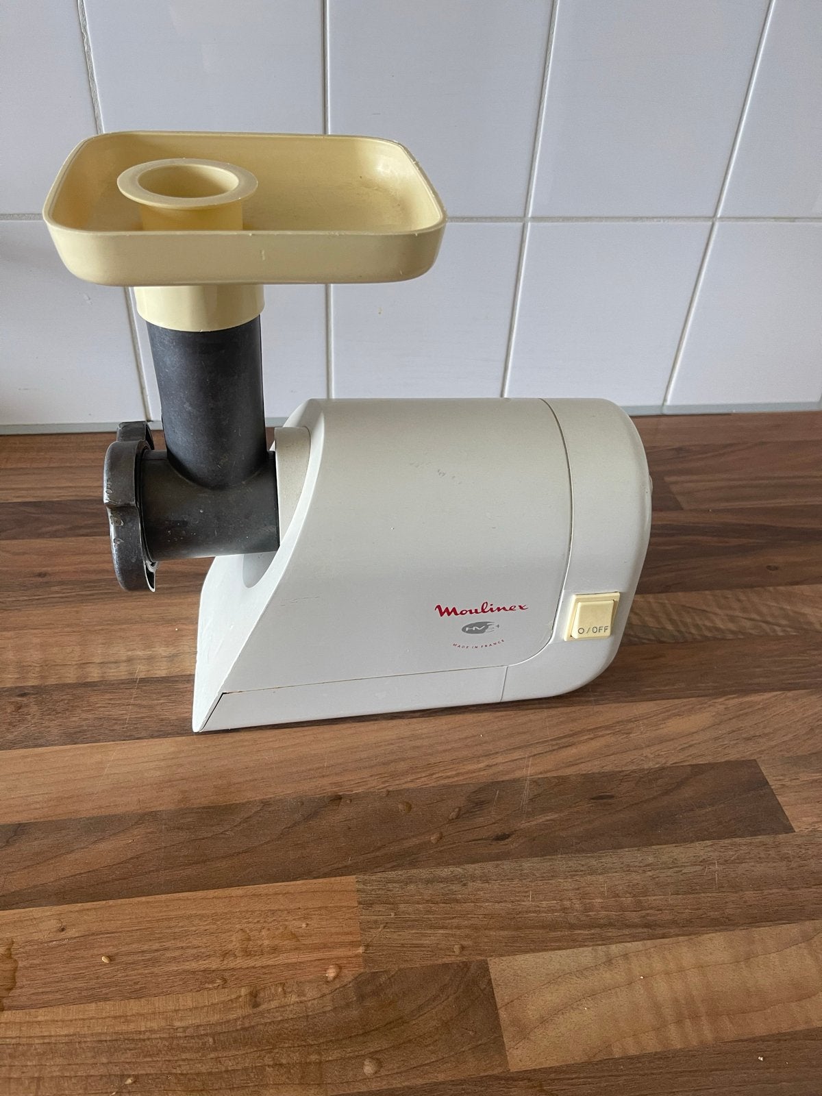 Moulinex HV1 Vleesmolen - Vintage en Functioneel, Minder dan 1 liter, Ophalen of Verzenden, Gebruikt, 1 snelheid