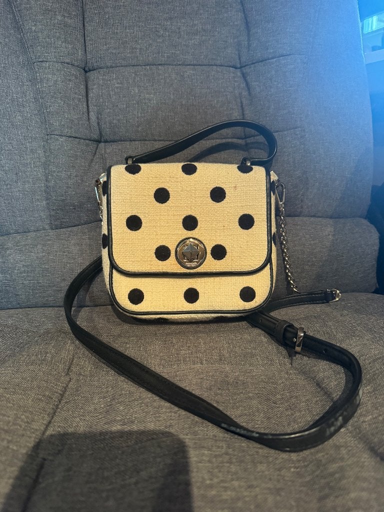 Crossbody tas Kate spade polkadot, Ophalen of Verzenden, Gebruikt, Zwart, Schoudertasje