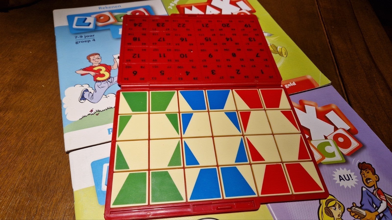 Maxi Loco met diverse boekjes - Educatief spel, Ophalen of Verzenden, Zo goed als nieuw, Taal en Lezen