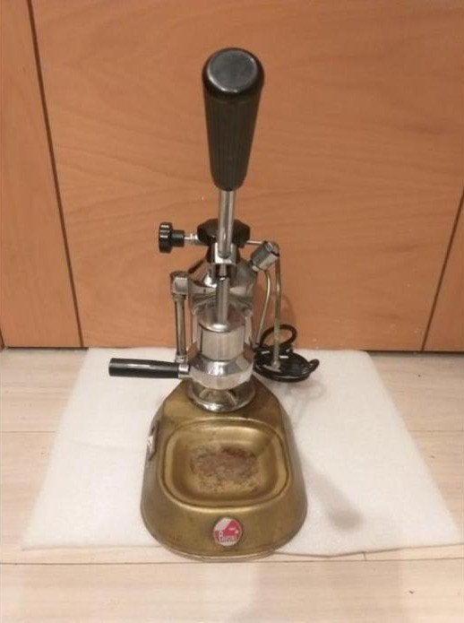 La Pavoni Europiccola hevelmachine, jaren 70, Gebruikt, Espresso apparaat, Gemalen koffie, 4 tot 10 kopjes