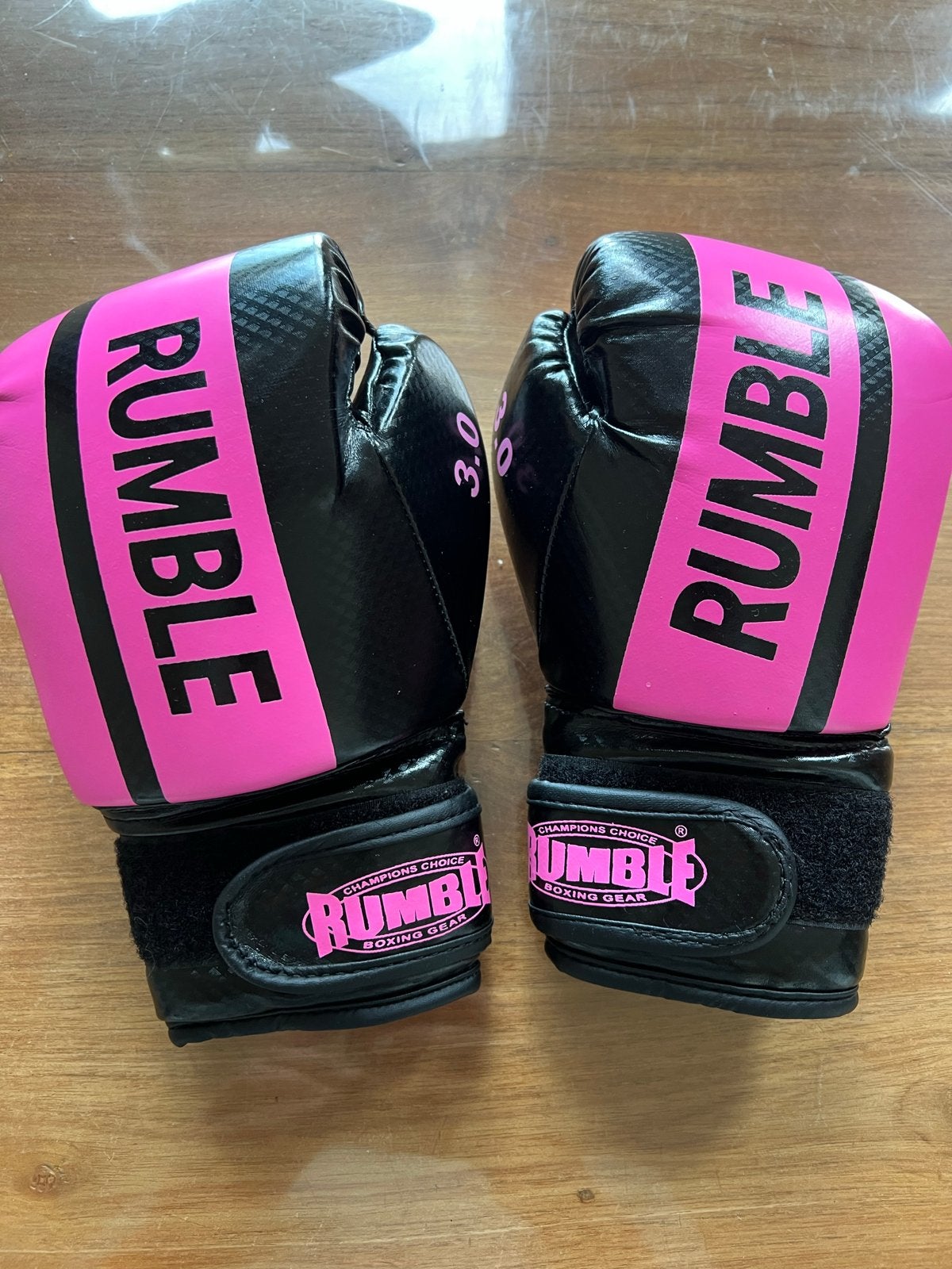 Rumble Junior PU 3.0 Bokshandschoenen - Roze/Zwart 4 OZ, Ophalen of Verzenden, Zo goed als nieuw, Bokshandschoenen