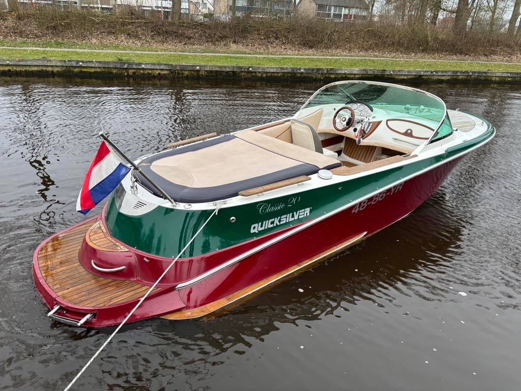 Quicksilver classic 20 speedboot 4.3 V6 in prijs verlaagd, Ophalen, Gebruikt, Binnenboordmotor, 6 meter of meer