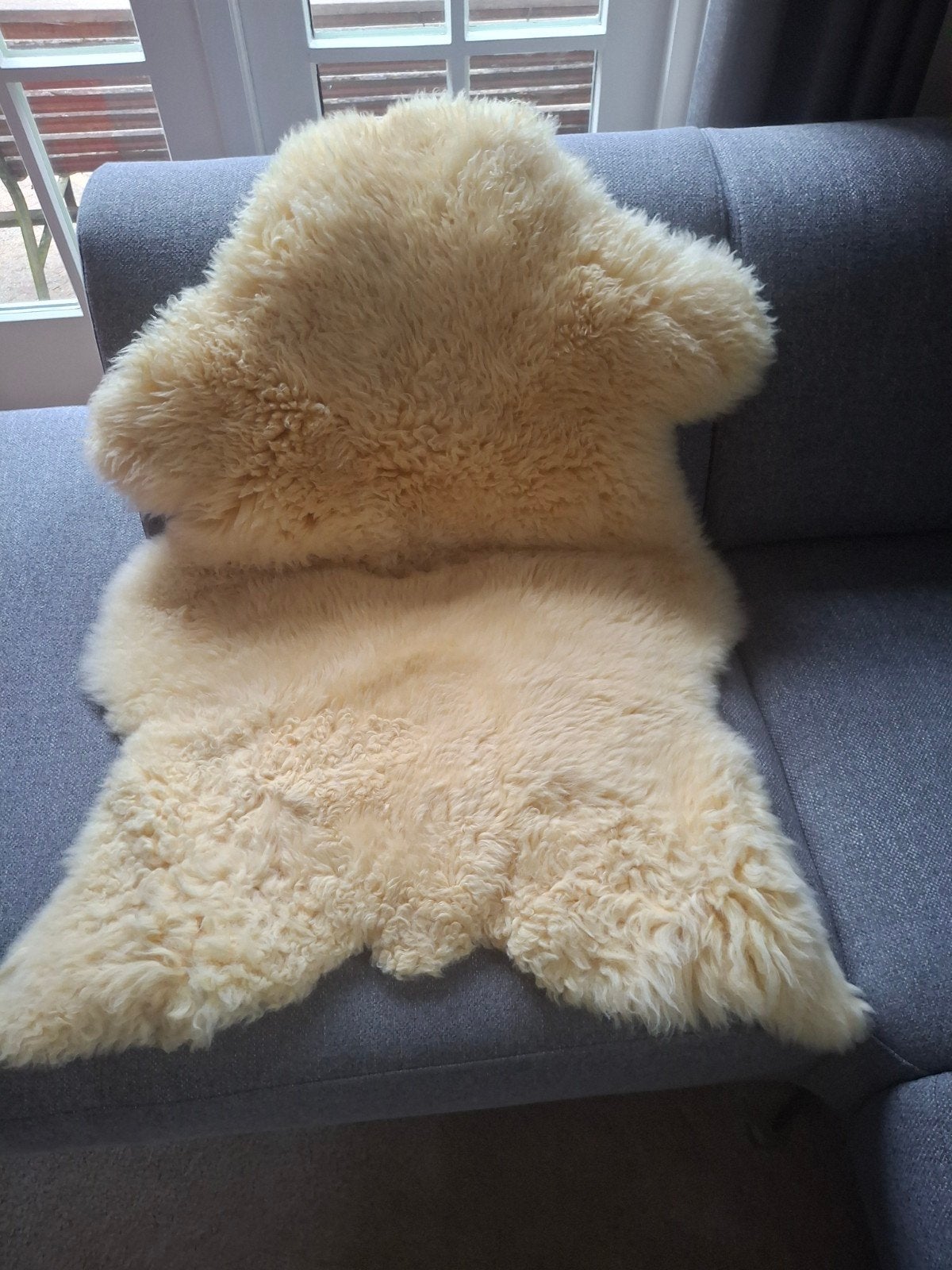 Texels schapenvacht, 100 cm, 70 cm, Zo goed als nieuw, Ophalen