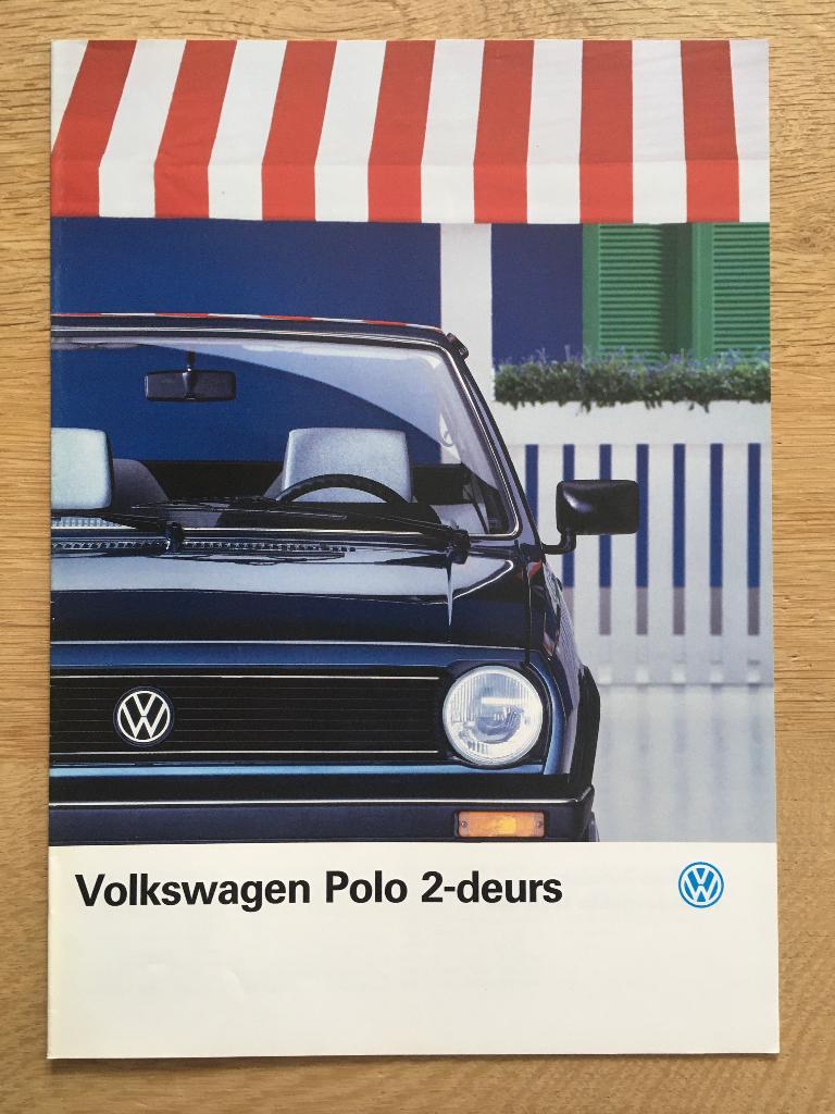 Autofolder/Brochure Volkswagen Polo 2-Deurs 1988, Ophalen of Verzenden, Nieuw, Volkswagen