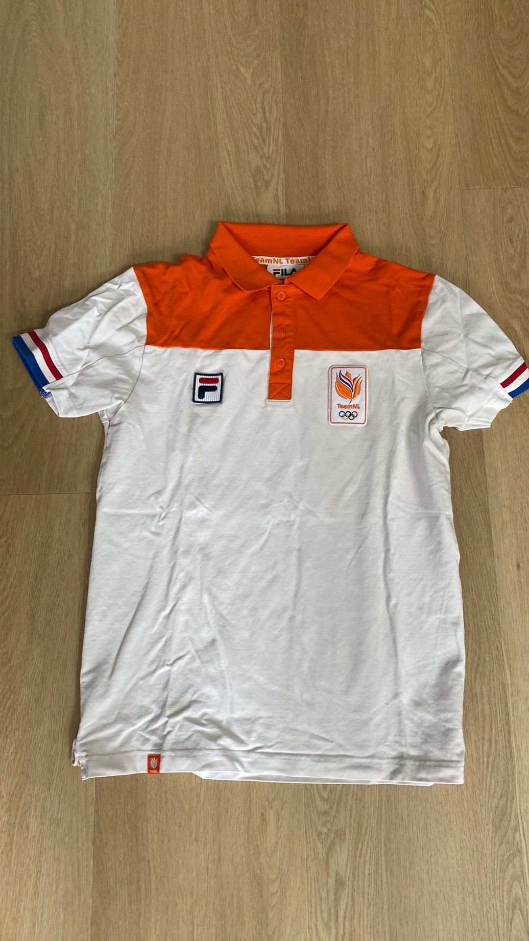 TeamNL polo OS2024, Ophalen of Verzenden, Zo goed als nieuw, Maat 46 (S) of kleiner, Wit